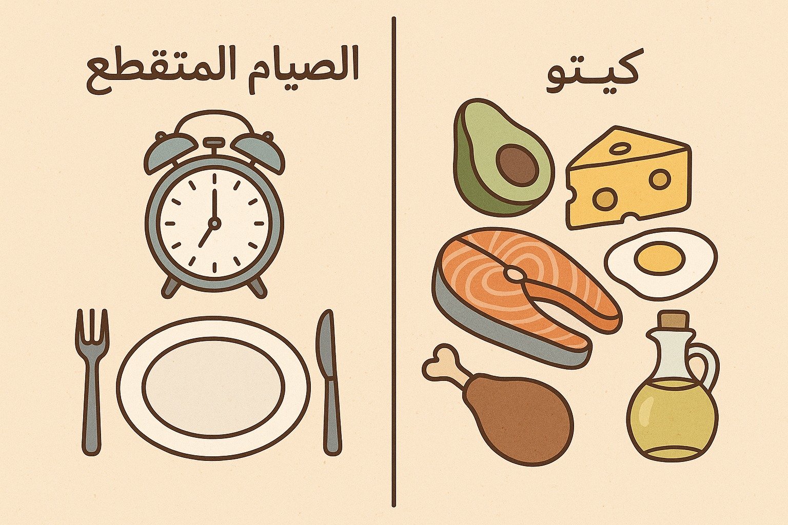 لفرق-بين-الكيتو-والصيام-المتقطع